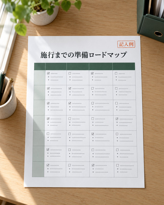 施行までのロードマップ